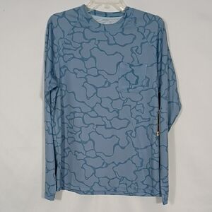 NWT Horizon By Bass Creek Outfitters Vntg Indigo Upf 50 Long Sleeve Top Men Sz M